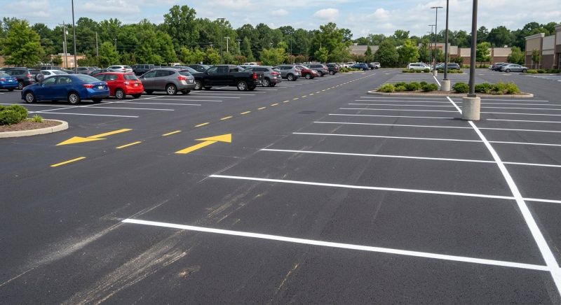 Asphalt Striping in Roswell, GA