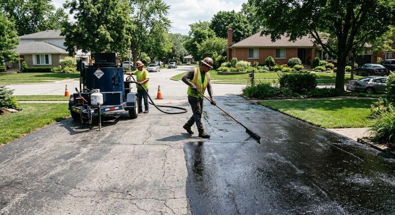 Blacktop Driveway Sealing in Tampa, FL