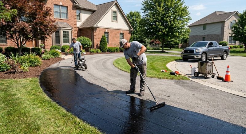 Blacktop Driveway Sealing in Miami Dade County, FL