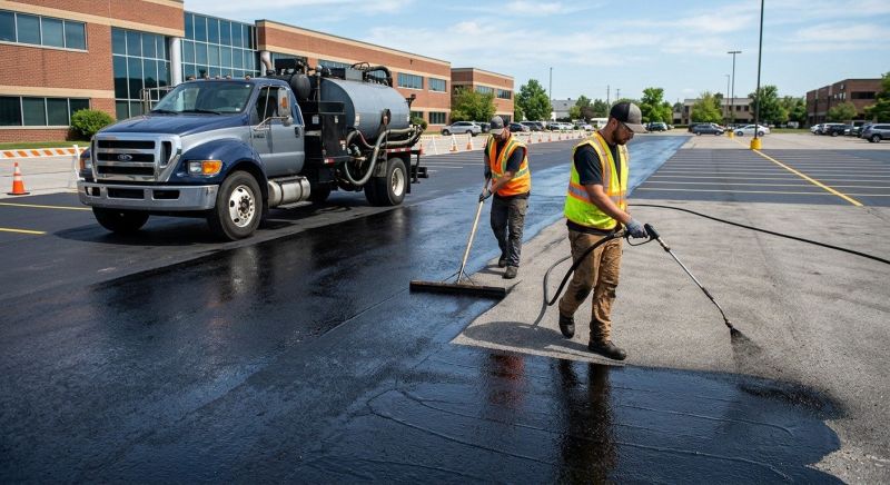 Commercial Asphalt Sealing in Grand Rapids, MI